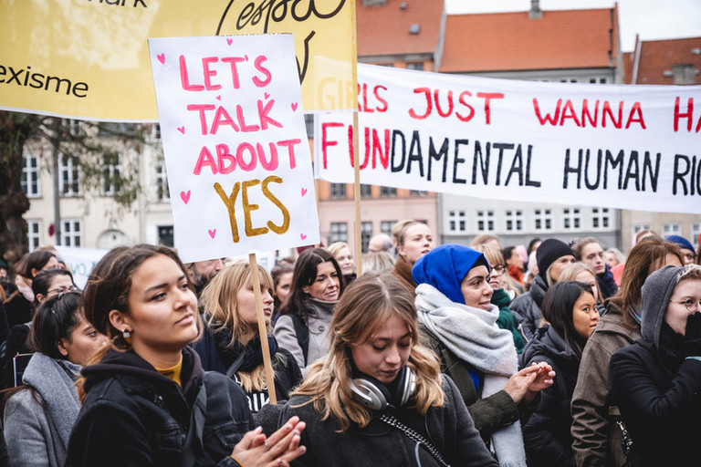 A photo from campaign protest in Denmark