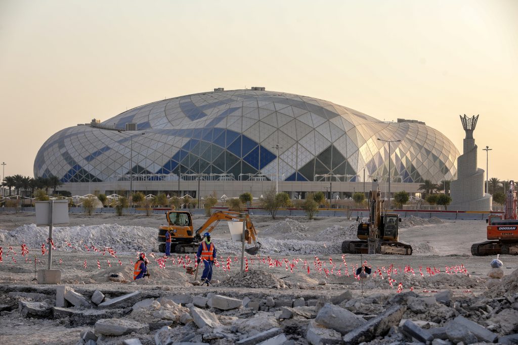 Sports venues under construction in Qatar ahead of 2022 FIFA World Cup