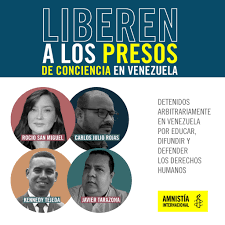 Venezuela: Libertad para personas presas de conciencia en Venezuela